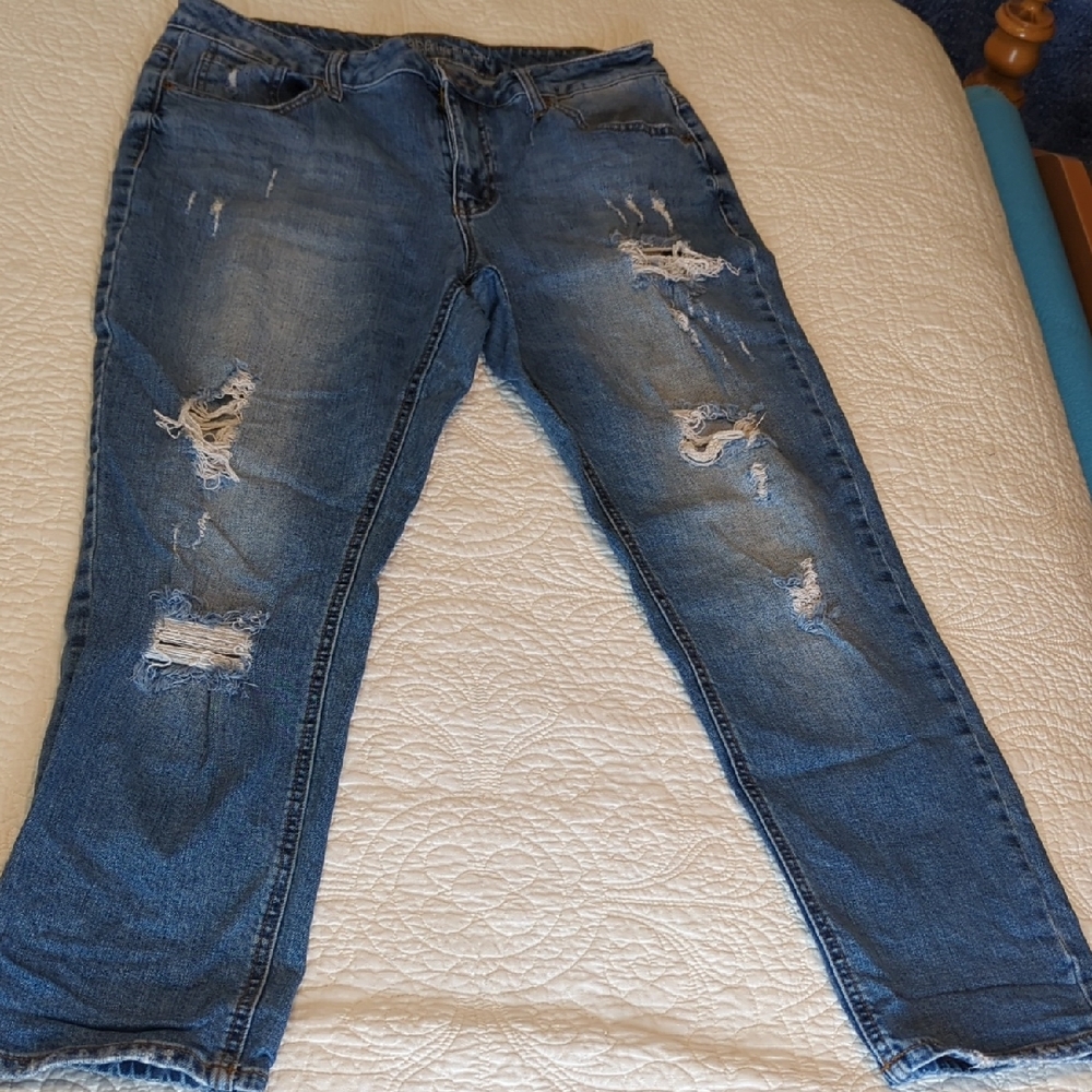Maurices Light and Dark Blue Denim Jeans